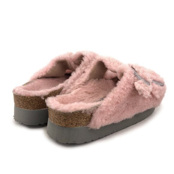 Papillio Arizona Big Buckle Shearling Sandals - Picture 5 of 13